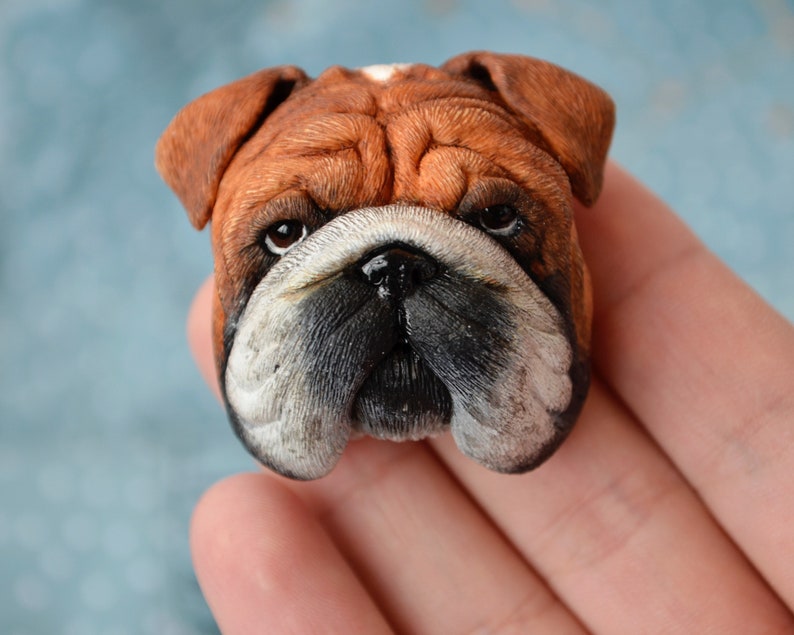 Dog lover gift english bulldog unique personalized jewelry | Etsy