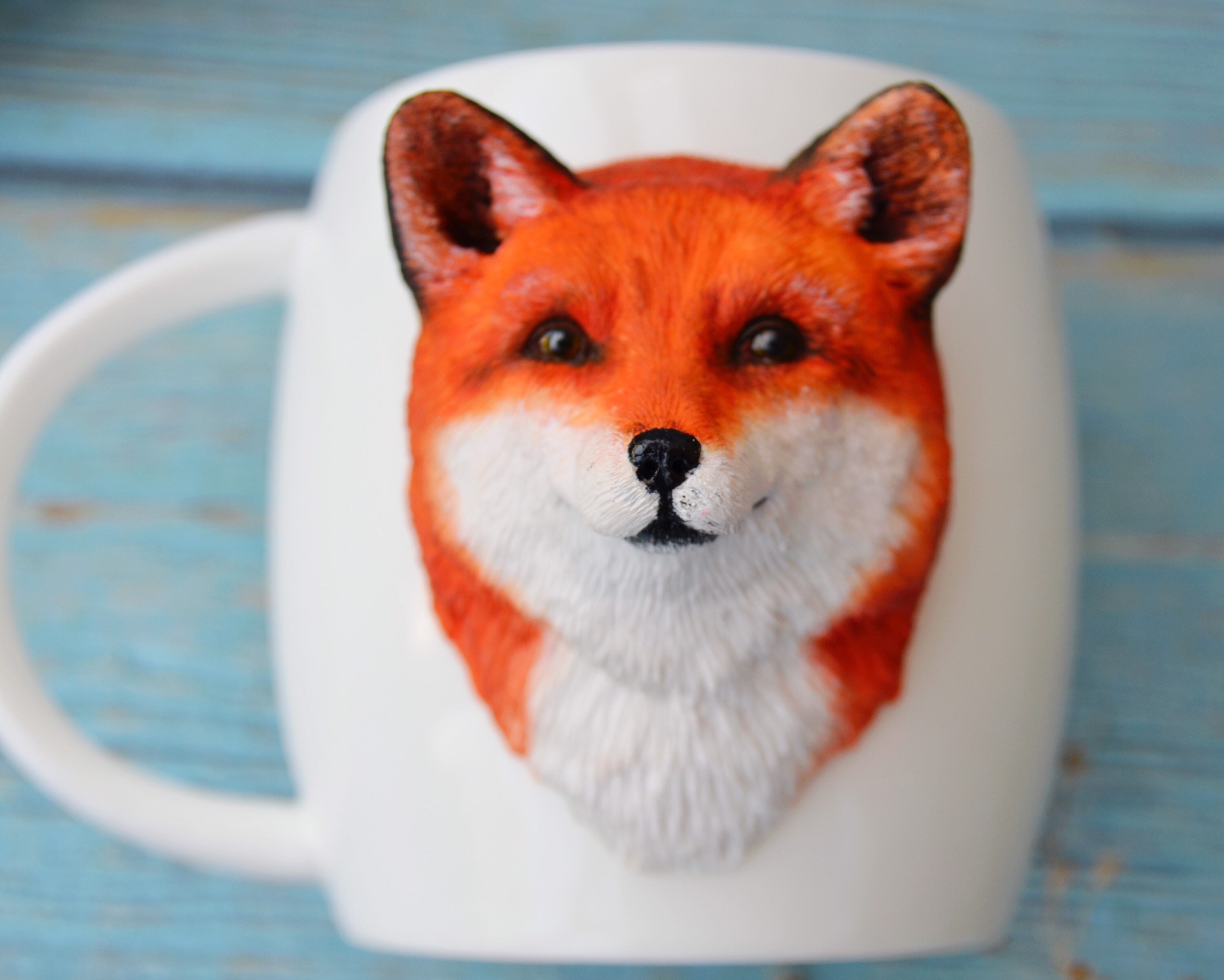 Taza de animales taza de cerámica hecha a mano regalo de Etsy