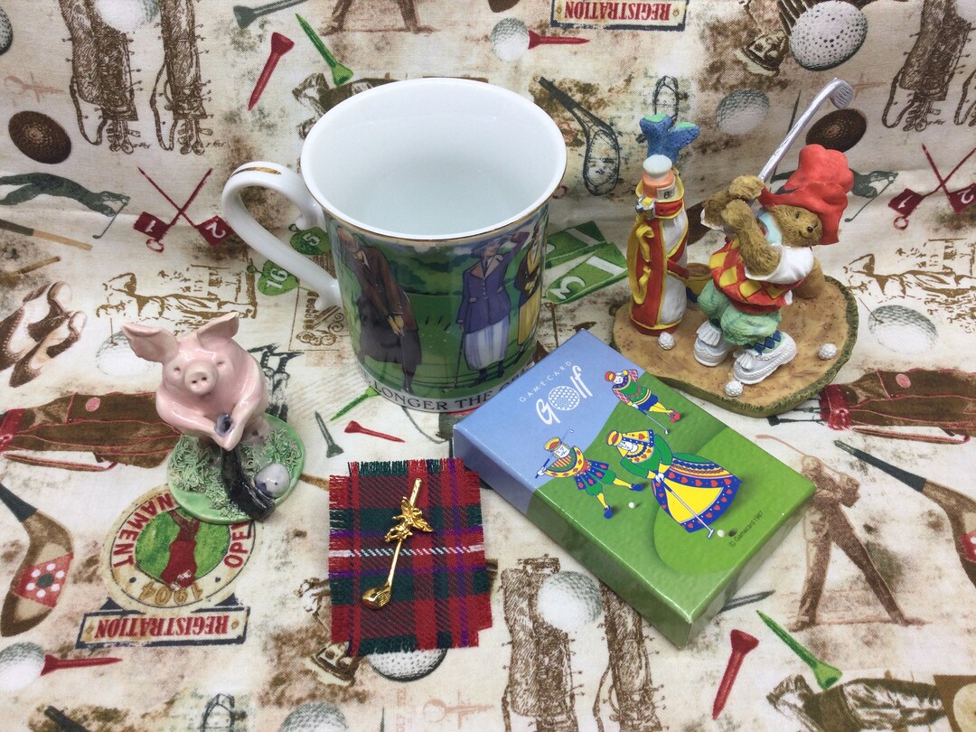 GOLF Collectible Collection Past Times Lady Golfer Mug Boxed Wade Golf