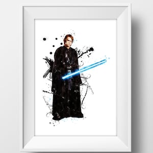 Anakin SkyWalker Poster Anakin Skywalker Print Star Wats Watercolor Star Wars Anakin Poster Skywalker Star Wars Gifts  Indtant Download
