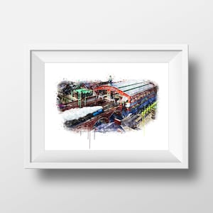 Thomas and Friends Vicarstown Poster Vicarstown Watercolor Thomas Friends Watercolor Thomas and Firends Print Instant Download