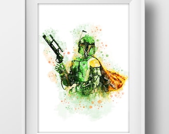 スターウォーズ武器ポスター - ボバ・フェットブラスター - Etsy