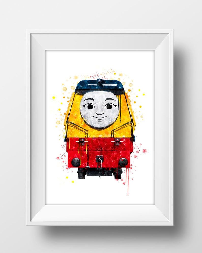 Thomas and Friends Print Rebecca the Train Watercolor Rebecca | Etsy