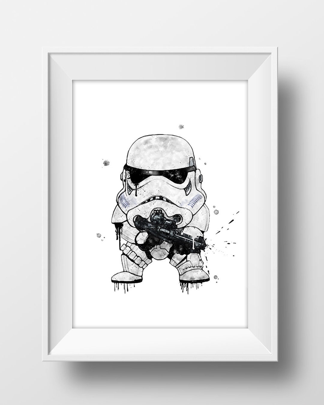 Star Wars Stormtrooper Poster Nursery Wall Decor Stormtrooper Watercolor Print Star Wars ...