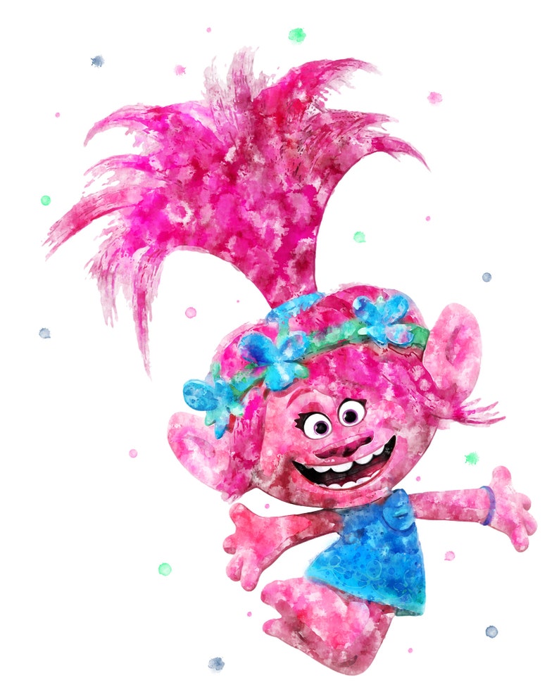 Trolls Movie Poster Troll Poppy Print Poppy Printable Troll | Etsy