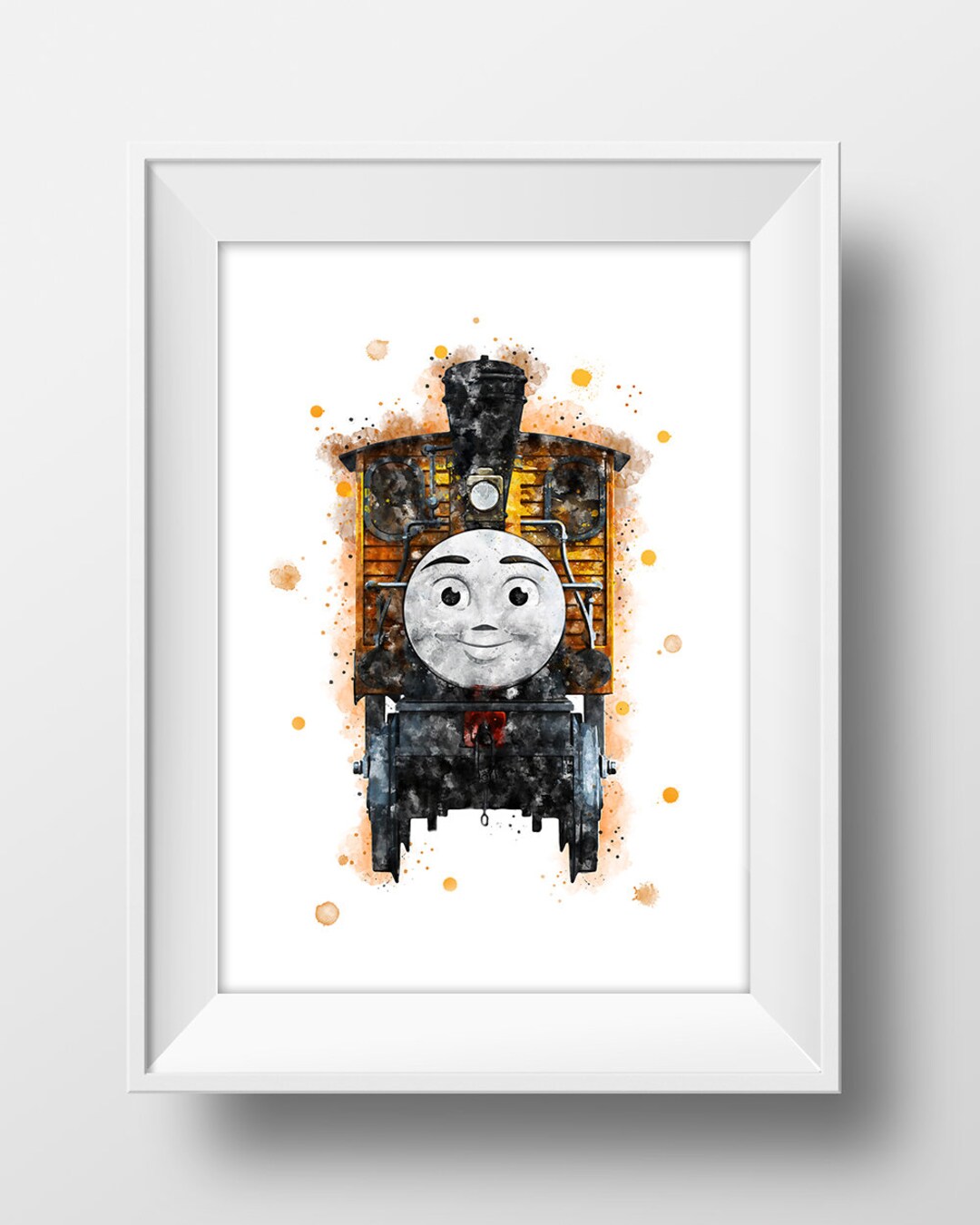 Thomas the Train Print Thomas and Friends Watercolor Toby - Etsy