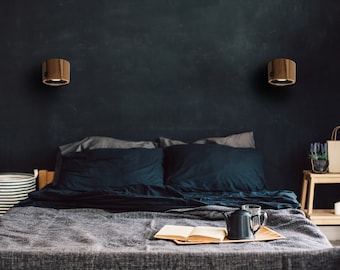 Handmade Ash Wood Wall Sconce, Scandinavian Style