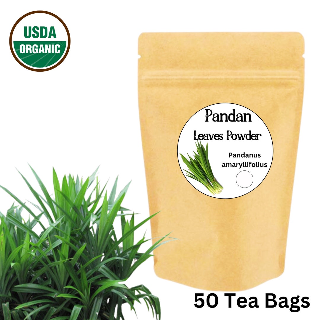 50 Pandan Tea Bags Pandanus Amaryllifolius Pandan Leaves Extract Tea