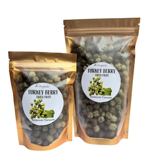 Kalkoenbes | Solanum torvum gedroogd | Biologisch ceylonkruid | Puur natuurlijk droog fruit | Traditioneel kruideningrediënt
