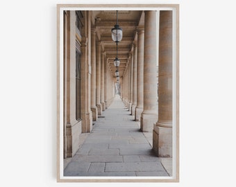 Palais Royal Print, Paris Garden Photography, Greek Columns (Digital Download)
