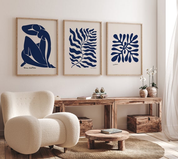 Wall Art Posters And Blue, Matisse Prints, Coquette Room Decor