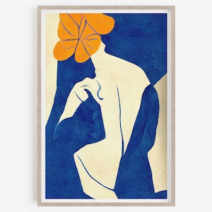 Matisse Art Printable, Nu Bleu II, Matisse cutout, Henri Matisse Nu Bleu, Matisse Art Poster, Henri Matisse, Home Decor Wall Art, Printable.