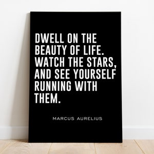 Marcus Aurelius Quote, Stoic quote, Stoic Poster, Stoicism, Aesthetic Room Decor,  Life quote, Instant download, Meditation, Wallpaper.