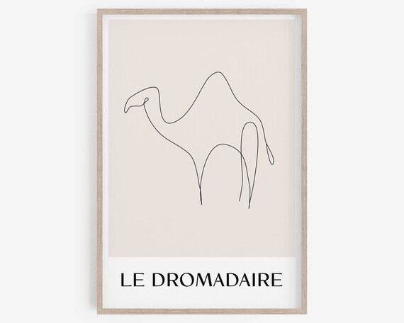 Animal Line Drawing, Minimalist kids room decor, Nursery wall decor, Animal Prints, Digital Download, printable wall art, camel print.