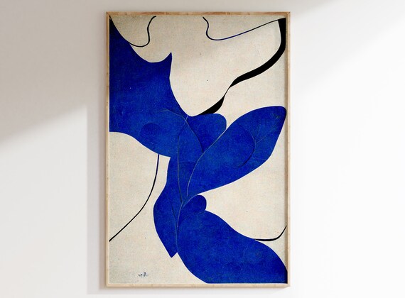 Matisse Blue, Matisse Art Print, Matisse cutout, Henri Matisse Nu Bleu, Matisse Art Poster, Henri Matisse inspired, Wall Art, Printable.