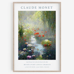 Claude Monet Print, Monet Print, Printable art,  Vintage French Home Decor, Floral Print, Floral Decor, Aesthetic room decor, A1/A2/A3/A4.