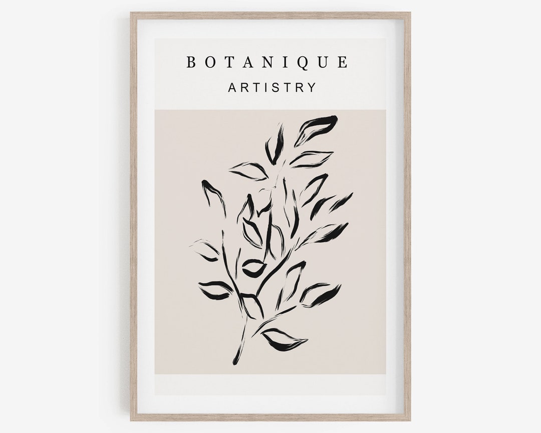 Botanical Print, Printable Art, Abstract Wall Art, Contemporary Art ...