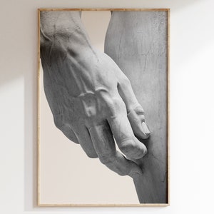 David Statue Art Printable - Hands of David, Michelangelo,  Aesthetic Room Decor, Antique Roman Sculpture, Renaissance Mythology Wall Art