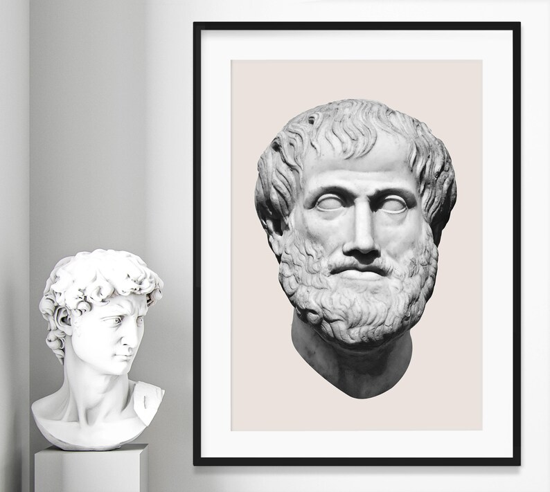 Aristotle Statue Print bust print Aristotle printable | Etsy