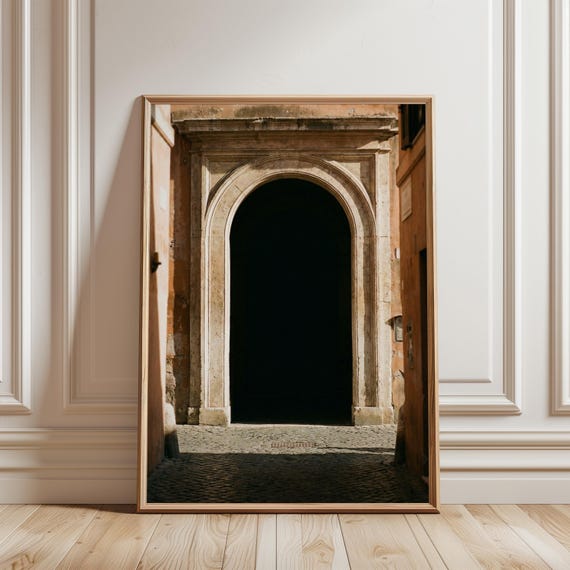 Mediterranean Archway Print, Vintage Italian Summer Architectural Decor (Digital Download) 205
