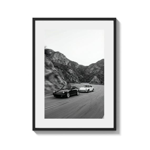 Porsche 911 Poster Wall Art, Sports Car Print, Porsche Carrera Turbo Decor, Car Guy Gift (Digital Download)