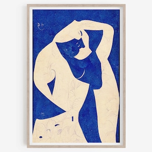 Matisse Art Printable, Nu Bleu II, Matisse cutout, Henri Matisse Nu Bleu, Matisse Art Poster, Henri Matisse, Home Decor Wall Art, Printable.