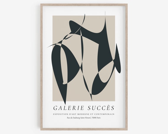 Gallery Poster, Modern Abstract Art, Printable art, Aesthetic Room Decor, Modern Shapes Print, Modern Prints, Digital Prints, Picasso