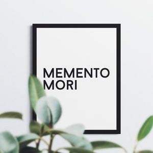Memento Mori, Stoic quote, Friedrich Nietzsche, Marcus Aurelius, Digital download, Stoicism, Epictetus, Aesthetic Room Decor.