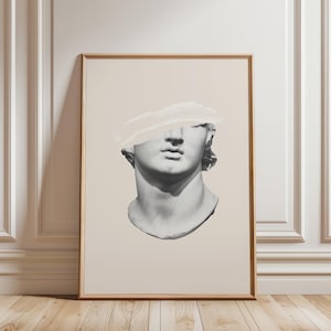 David Statue Wall Art – Modern Michelangelo Sculpture Print (Digital Download)