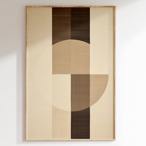 Japandi Minimalist Wall Art | Nordic Abstract Poster | Neutral Gallery Décor | Instant Download