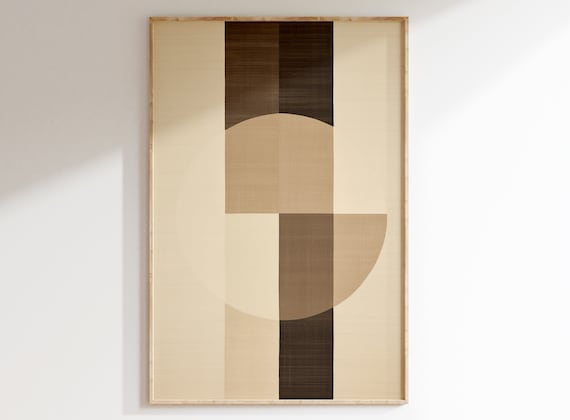 Japandi Minimalist Wall Art | Nordic Abstract Poster | Neutral Gallery Décor | Instant Download