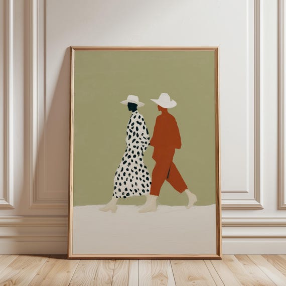 Afrocentric Western Cowboy Printable Wall Art, Afrobohemian Home Decor, Bedroom Print (Digital Download)