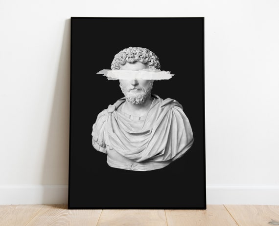 Marcus Aurelius home decor, Stoic, Aesthetic Room Decor, Amor Fati, Stoicism, dark academia decor, Memento Mori, Philosophy, Printable.