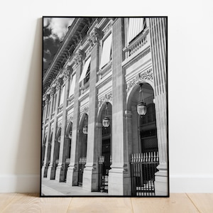 Paris Photo Printable, Palais Royal Garden Print, Paris, Aesthetic Room Decor, large wall art, Paris Photography, Paris Art, Greek Column.
