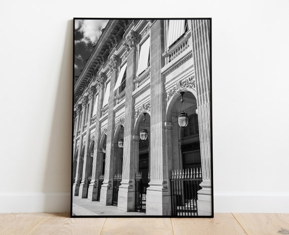 Paris Photo Printable, Palais Royal Garden Print, Paris, Aesthetic Room Decor, large wall art, Paris Photography, Paris Art, Greek Column.