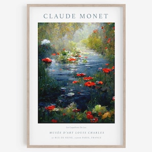 Claude Monet Print, Monet Print, Printable art, Vintage French Home Decor, Floral Print, Floral Decor, Aesthetic room decor, A1/A2/A3/A4.