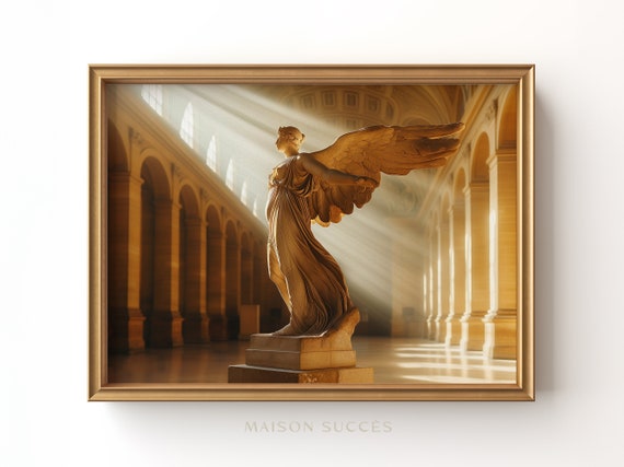 Winged Victory of Samothrace Print | Light Academia Goddess Statue (Digital Download)