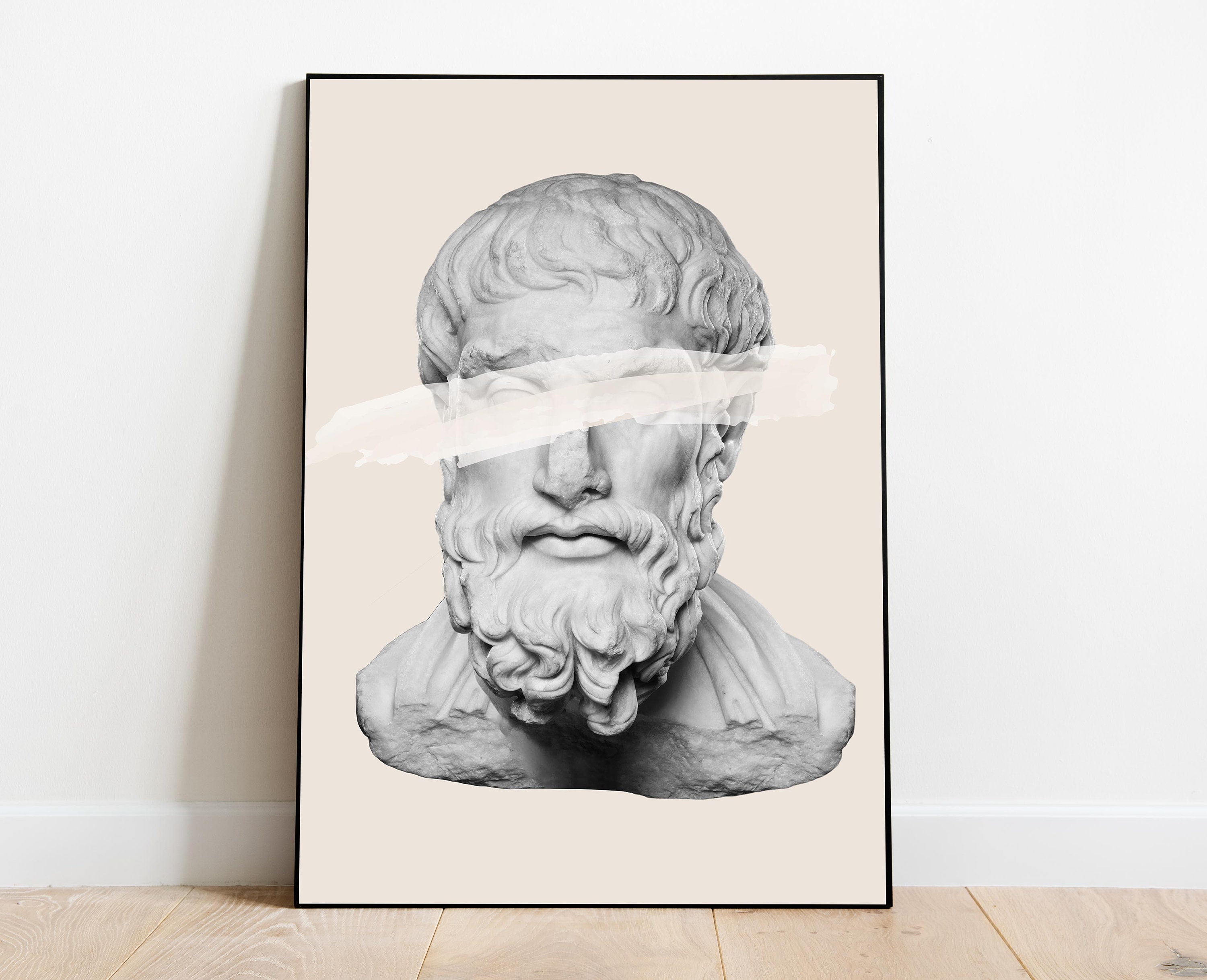 Epicurus Statue Print Greek Philosopher Rome statue Digital | Etsy