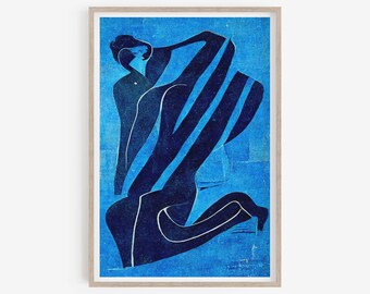 Matisse Blue, Matisse Art Print, Matisse cutout, Henri Matisse Nu Bleu, Matisse Art Poster, Henri Matisse, Home Decor Wall Art, Printable.