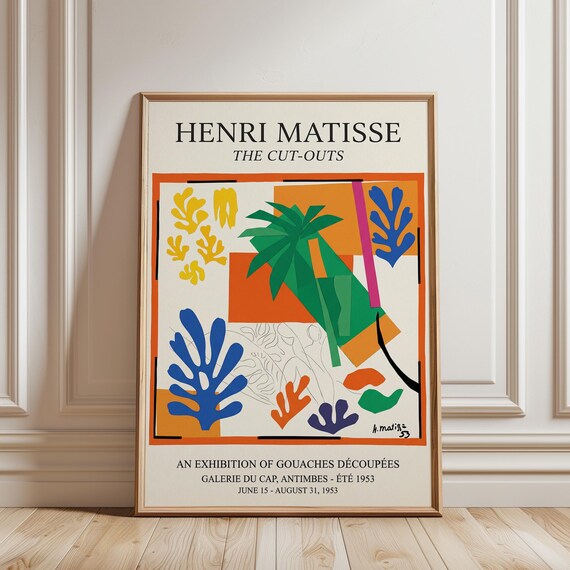 Henri Matisse Exhibition Poster – The Cut-Outs | Mid Century Modern Art Print (Digital Download)
