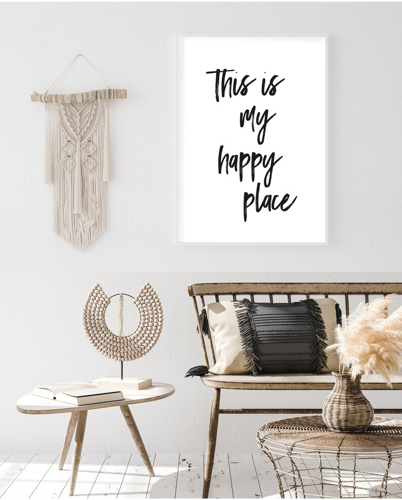 This is My Happy Place Wall Art Printable Instant Download Etsy