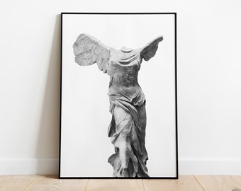 Winged Victory of Samothrace Print, Greek Statue Wall Art (Digital Download)
