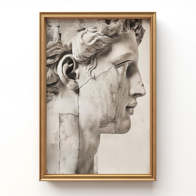 David Statue Print, Ancient Rome, Marble Sculpture (Digital Download) image 14