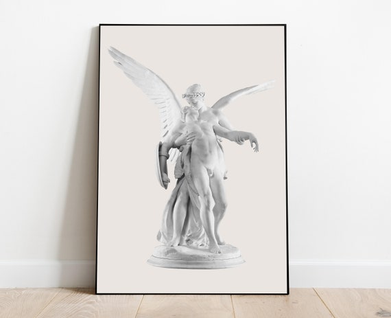 Kiss of Victory statue, Rome statue, Love statue, Digital download, Greek mythology art, Bust statue, Aesthetic Room Decor, Marble Sculpture