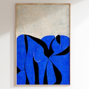 Matisse Blue Cutout Poster - Nu Bleu Wall Art - Printable - Art Print Poster - Wall Decor Printable