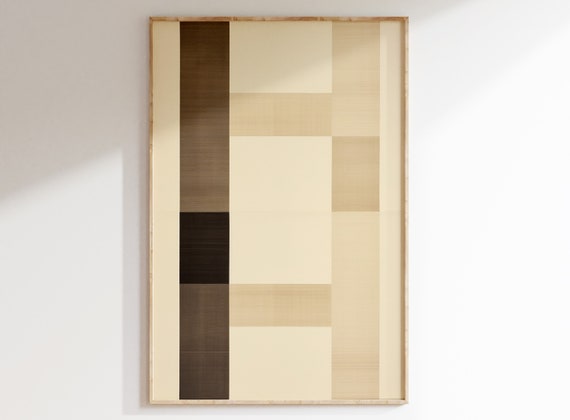 Japandi Minimalist Wall Art: Nordic-Inspired Abstract Poster, Neutral Gallery Display, Instant Digital Download