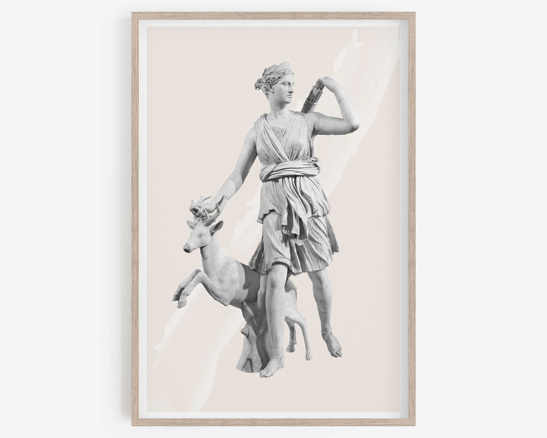 Artemis Statue, Printable, Goddess Statue, Greek Statue, Artemis ...