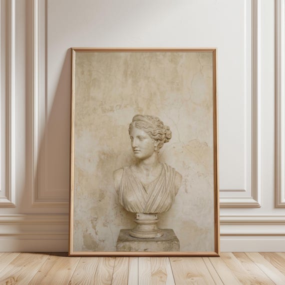 Classical Marble Bust of Aphrodite, Vintage Greco-Roman Summer Print (Digital Download) 738