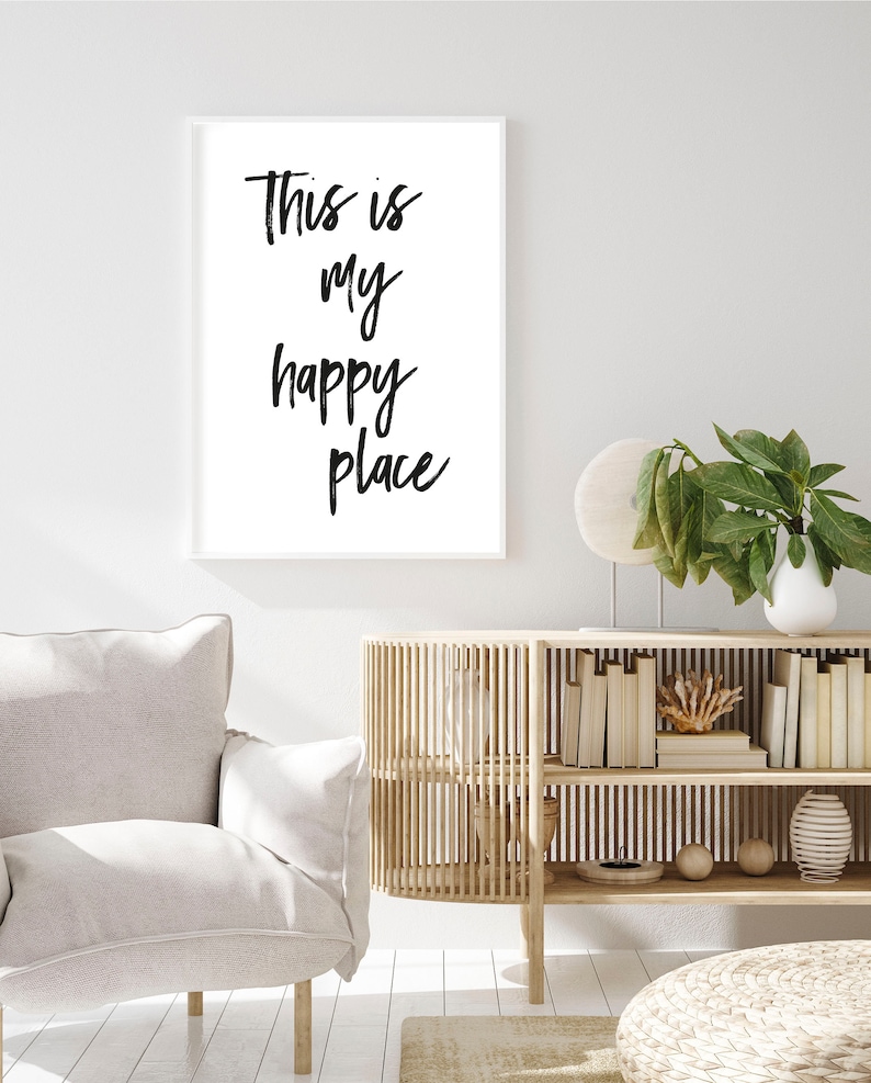 This is My Happy Place Wall Art Printable Instant Download Etsy