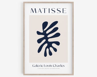 Utställningsaffisch av Henri Matisse, galleriväggkonst (digital nedladdning)